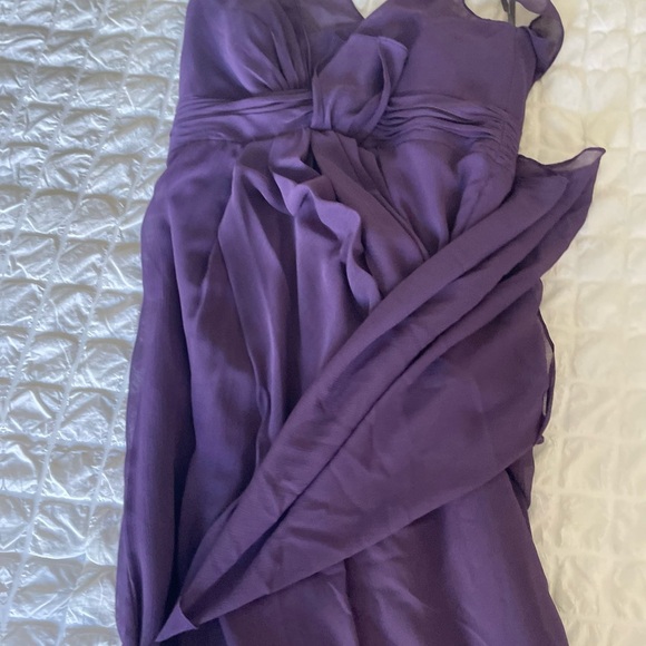 White by Vera Wang Amethyst Chiffon Maxi Gown - Picture 14 of 15